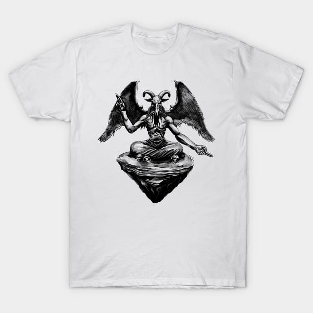 Fallen Angel - Black T-Shirt by Meganpalmer